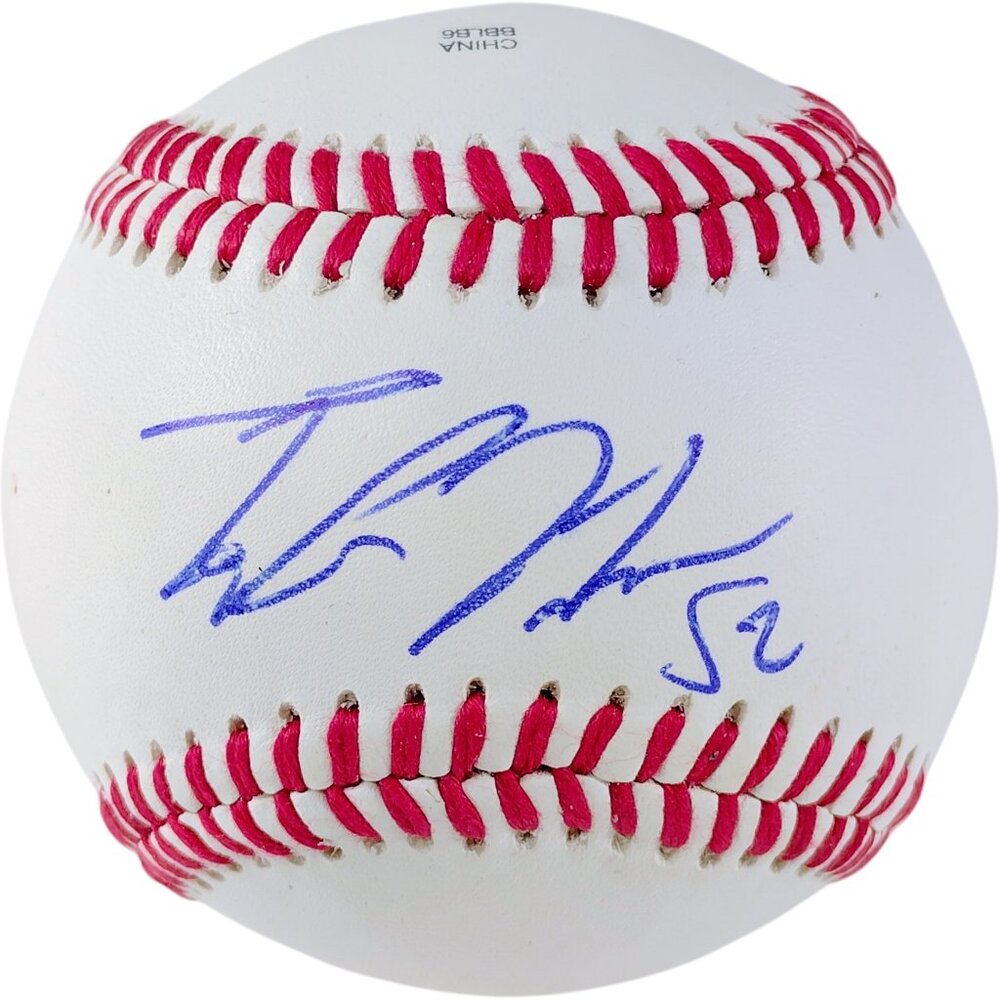 Taylor Hearns Signed Baseball Texas Rangers Exact Proof Photo Autographed COA